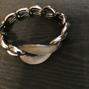 Alexis Bittar lucite and metal magnetic bracelet
